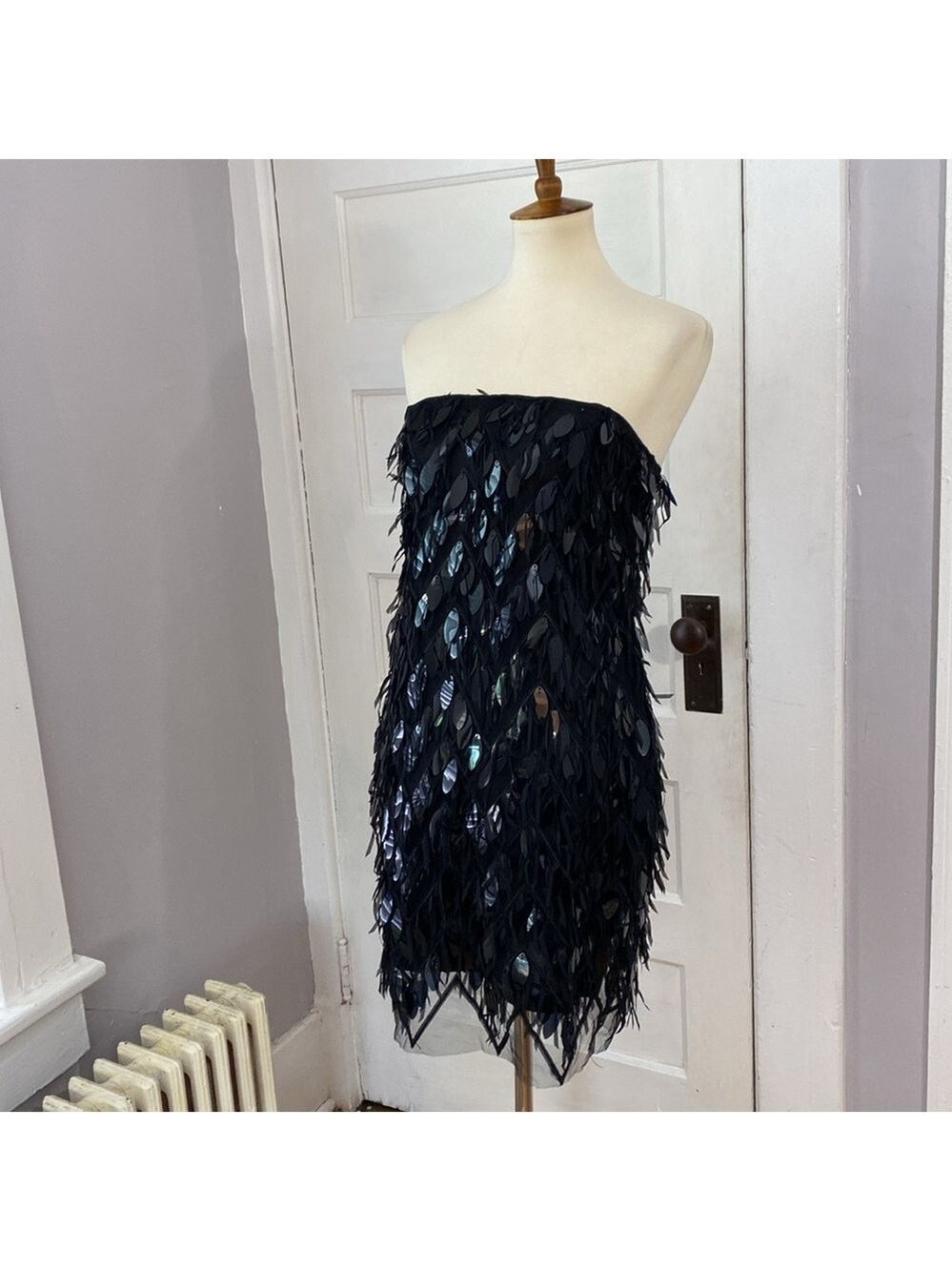 NWT Fashion Nova Feathery Twirl Mini Dress, Size M - Picture 4 of 17